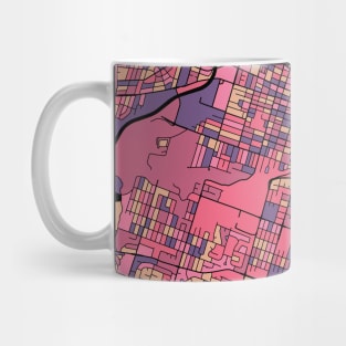 Hamilton Map Pattern in Purple & Pink Mug
